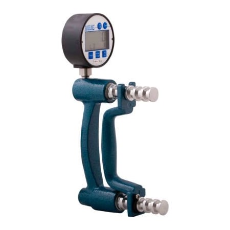 Fabrication Enterprises Baseline Digital Hydraulic Hand Dynamometer, 300 lb. Capacity, Blue 12-0247